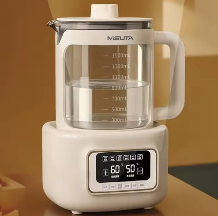 MISUTA 1.5L Smart Baby Kettle – 72-Hour Thermostatic Milk Warmer