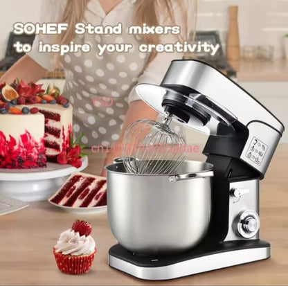 8L Planetary Stand Mixer – Multi-Attachment Professional Chef Machine