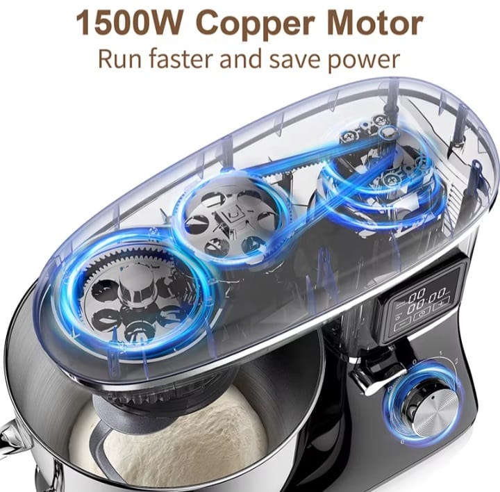 1500W Smart Stand Mixer – 6.5L Kitchen Mixer with LED Display