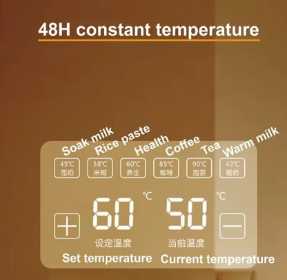 MISUTA 1.5L Smart Baby Kettle – 72-Hour Thermostatic Milk Warmer