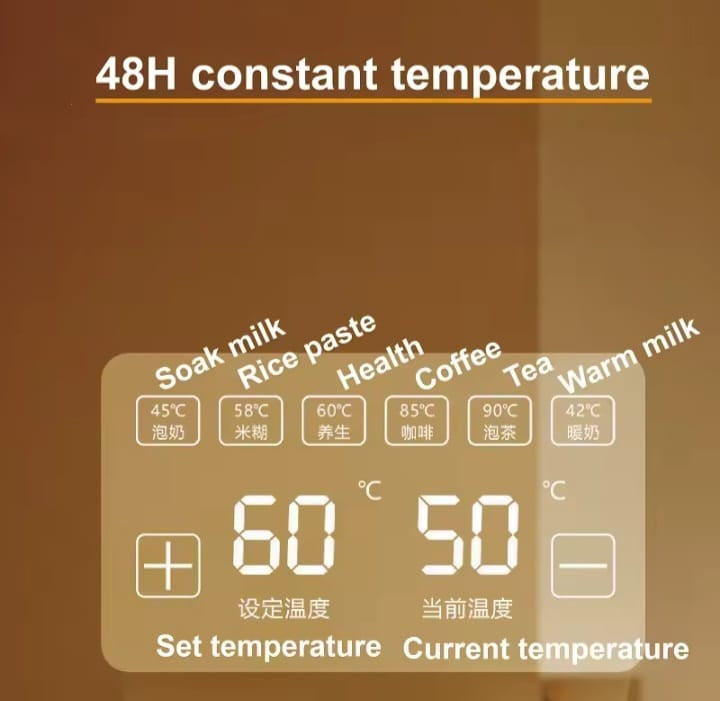MISUTA 1.5L Smart Baby Kettle – 72-Hour Thermostatic Milk Warmer