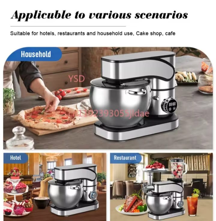 8L Planetary Stand Mixer – Multi-Attachment Professional Chef Machine