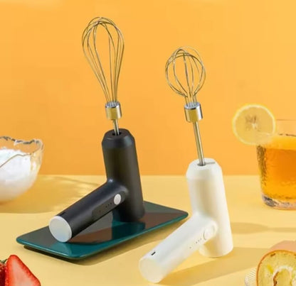 Wireless Electric Hand Whisk – USB Rechargeable 3-Speed Egg Beater