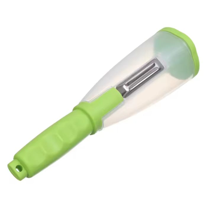 Storage Catch Cup Vegetable Peeler – Mess-Free Peeling