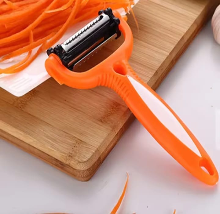 3-in-1 Rotating Multi-Blade Vegetable Peeler – Peel, Shred & Grate