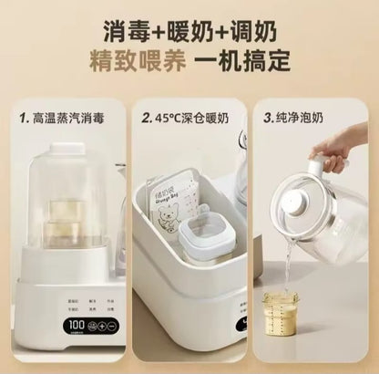 1.3L Full Glass 2-in-1 Baby Feeding Station – Sterilise, Warm & Mix
