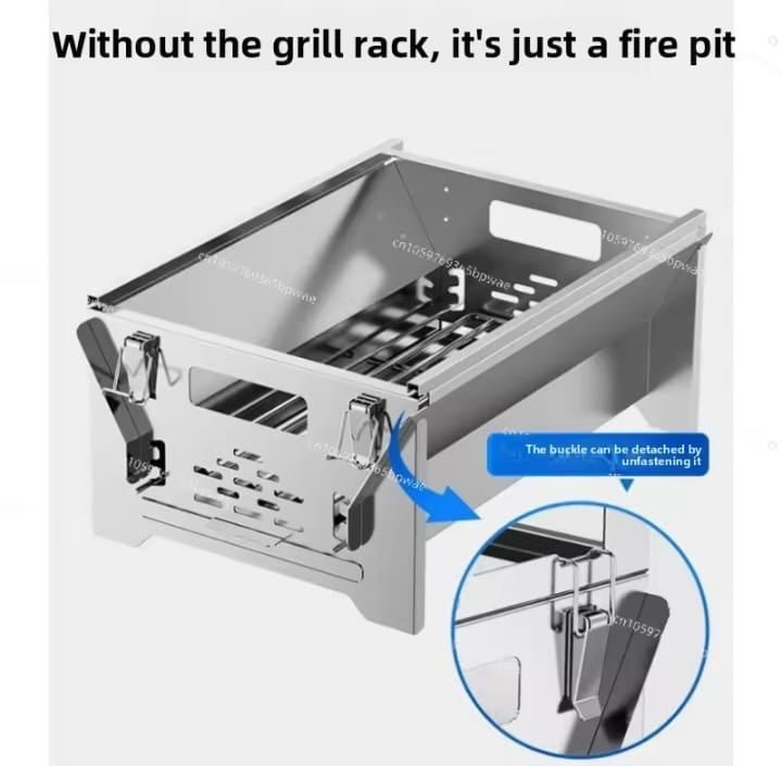 180° Double-Flip BBQ Grill – 2-in-1 Braai & Fire Pit