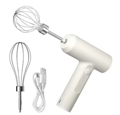 Wireless Electric Hand Whisk – USB Rechargeable 3-Speed Egg Beater
