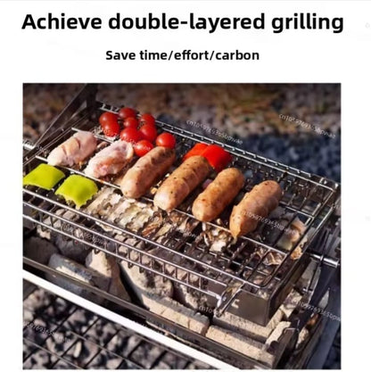 180° Double-Flip BBQ Grill – 2-in-1 Braai & Fire Pit