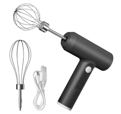 Wireless Electric Hand Whisk – USB Rechargeable 3-Speed Egg Beater