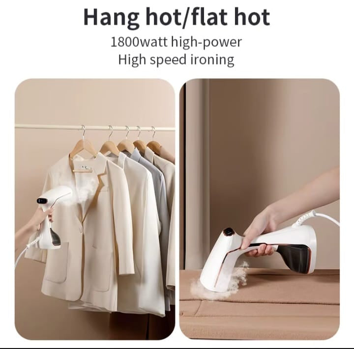 Tinsol 1800W Handheld Steam Iron – Rose Gold Garment Steamer 320ml