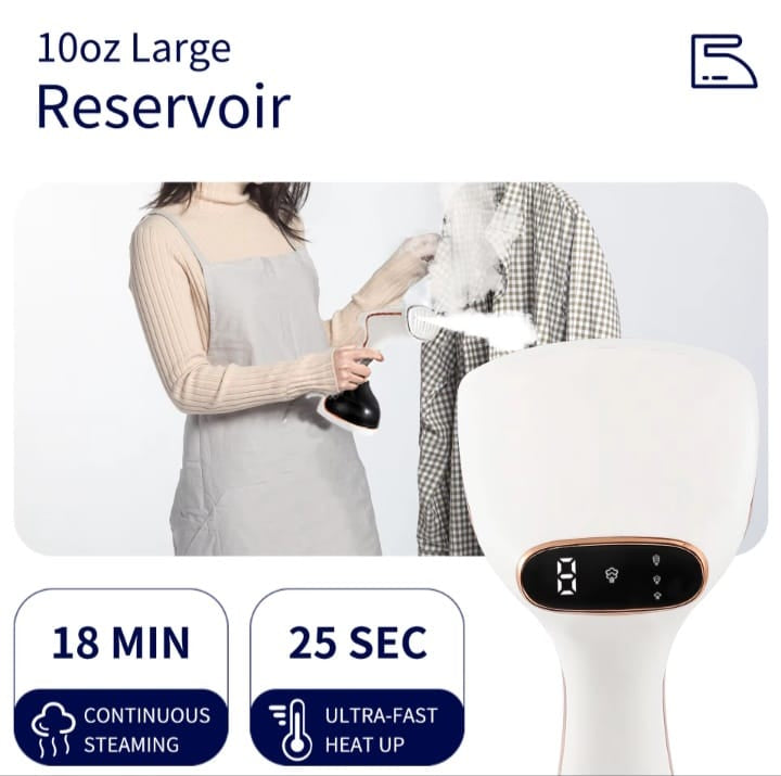 Tinsol 1800W Handheld Steam Iron – Rose Gold Garment Steamer 320ml