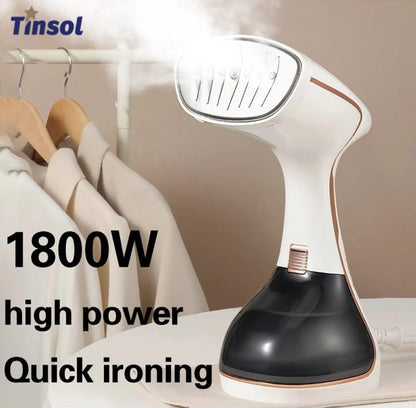 Tinsol 1800W Handheld Steam Iron – Rose Gold Garment Steamer 320ml