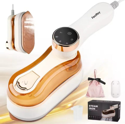 Feoffey 1200W LCD Steam Iron – 3-Mode Handheld Garment Steamer